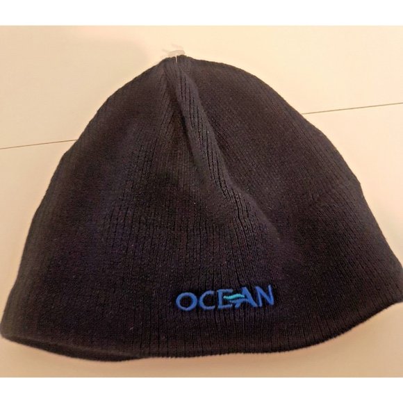 Ocean Beanie Hat Organic Cotton Blue KNP Organics One Size - Picture 1 of 7